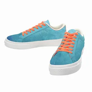 Men Ocean Lines Low Top Canvas Shoes