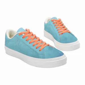 Men Ocean Lines Low Top Canvas Shoes