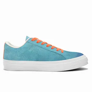 Men Ocean Lines Low Top Canvas Shoes