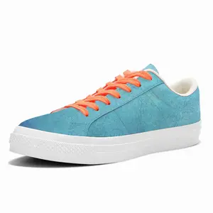 Men Ocean Lines Low Top Canvas Shoes