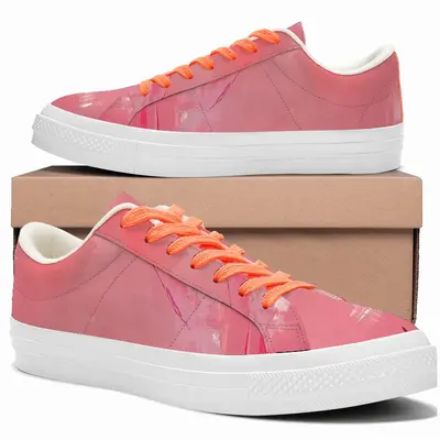 Men Pink Shoes Low Top Canvas Shoes