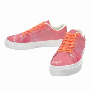 Men Pink Shoes Low Top Canvas Shoes