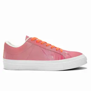 Men Pink Shoes Low Top Canvas Shoes