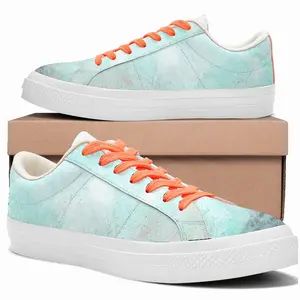 Men Calm Of The Blue Low Top Canvas Shoes