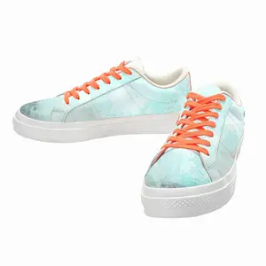 Men Calm Of The Blue Low Top Canvas Shoes