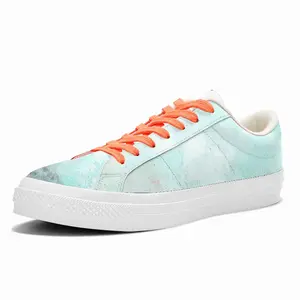 Men Calm Of The Blue Low Top Canvas Shoes