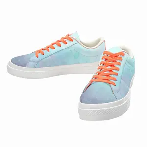 Men Bright Tones Low Top Canvas Shoes