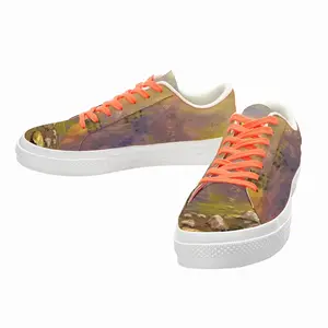 Men Romantic Sailing Seaside Sunset Scenic Low Top Canvas Shoes