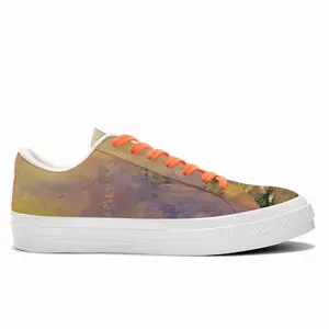 Men Romantic Sailing Seaside Sunset Scenic Low Top Canvas Shoes