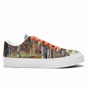 Men Spring Landscape Nature Low Top Canvas Shoes