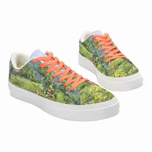 Men Rural Landscape Low Top Canvas Shoes