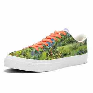 Men Rural Landscape Low Top Canvas Shoes