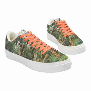 Men Blooming Apple And Pear Trees Low Top Canvas Shoes