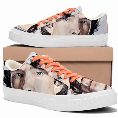 Men A Portrait Of Benedict Cumberbatch Low Top Canvas Shoes