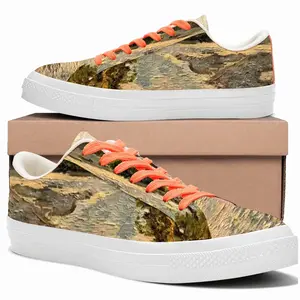 Men White River Landscape In The Morning Low Top Canvas Shoes