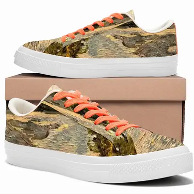 Men White River Landscape In The Morning Low Top Canvas Shoes