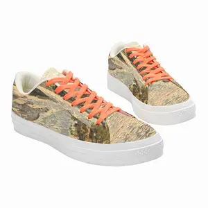 Men White River Landscape In The Morning Low Top Canvas Shoes