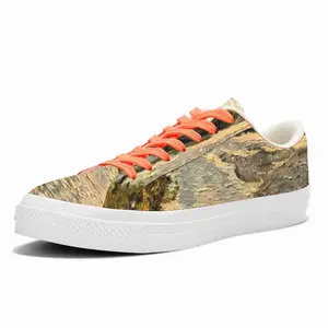 Men White River Landscape In The Morning Low Top Canvas Shoes