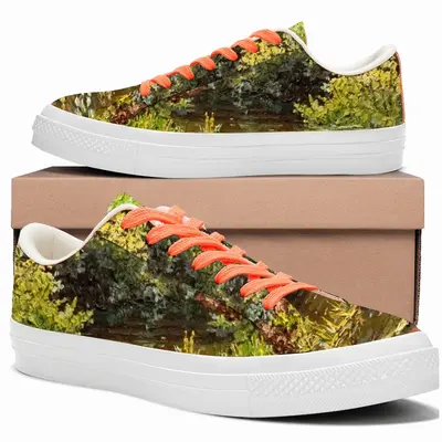 Men River Sunny Landscape Low Top Canvas Shoes