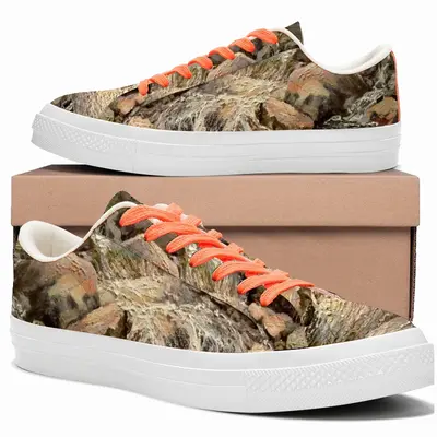 Men Rocky River Realism Impressionism Low Top Canvas Shoes