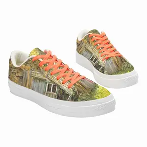 Men Old House Garden Low Top Canvas Shoes