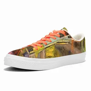 Men Glass Still Life Avant-Garde Low Top Canvas Shoes