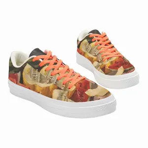 Men Juicy Sweet Tasty Still Life Low Top Canvas Shoes