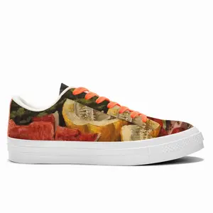 Men Juicy Sweet Tasty Still Life Low Top Canvas Shoes