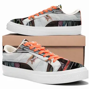 Men Porsche And Sparrows Low Top Canvas Shoes