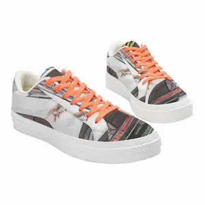 Men Porsche And Sparrows Low Top Canvas Shoes