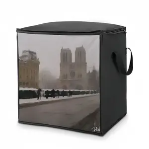 Notre Dame Of Paris From Quai St Michel Quilt Storage Bag