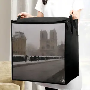 Notre Dame Of Paris From Quai St Michel Quilt Storage Bag