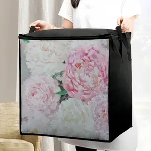 Large Peony Palette Knife Quilt Storage Bag