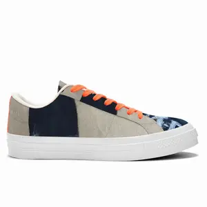 Men Pepsi Low Top Canvas Shoes