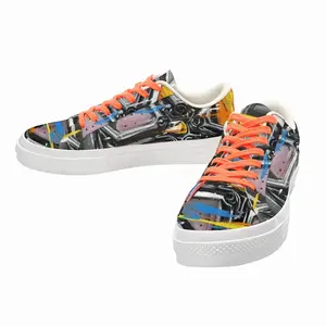 Men Lamborghini Wheel Crash Low Top Canvas Shoes