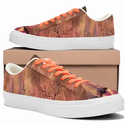 Men Chocolate Sunrise Low Top Canvas Shoes