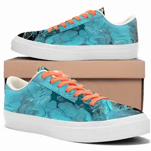 Men Caribbean Beaches Low Top Canvas Shoes