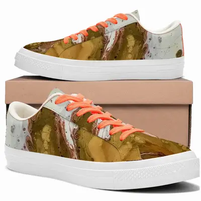 Men Gold Poppy Low Top Canvas Shoes