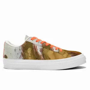 Men Gold Poppy Low Top Canvas Shoes