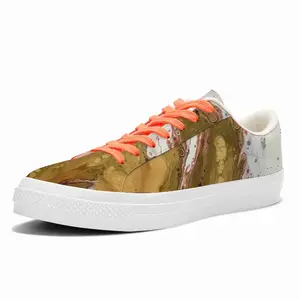 Men Gold Poppy Low Top Canvas Shoes