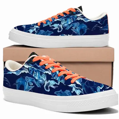 Men The Moon Low Top Canvas Shoes