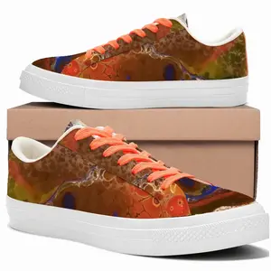 Men Tropical Fish Low Top Canvas Shoes