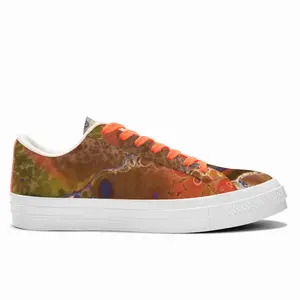 Men Tropical Fish Low Top Canvas Shoes