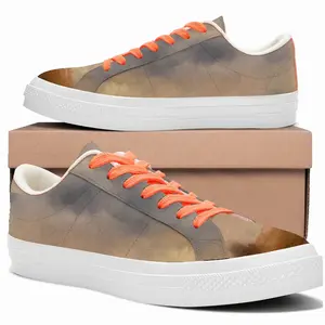 Men Red Tin Roof A House Over The Hill Low Top Canvas Shoes