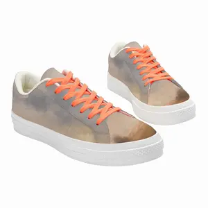 Men Red Tin Roof A House Over The Hill Low Top Canvas Shoes