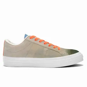 Men Green Landscape No3 Low Top Canvas Shoes