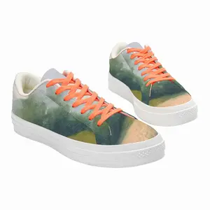 Men Countryside Impressionist Landscape No 2 Low Top Canvas Shoes