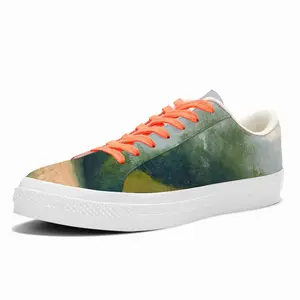 Men Countryside Impressionist Landscape No 2 Low Top Canvas Shoes