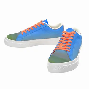 Men Watching The Sunset Low Top Canvas Shoes