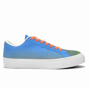 Men Watching The Sunset Low Top Canvas Shoes